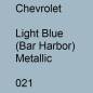 Preview: Chevrolet, Light Blue (Bar Harbor) Metallic, 021.